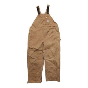 Carhartt Double Knee Bibs Overalls Duck Canvas Dungaree‎ Mens 45x28